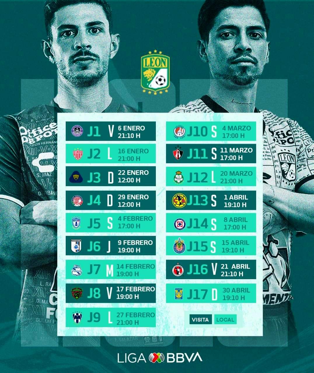 Listo El Calendario Del Club Le N Para El Torneo De Clausura De